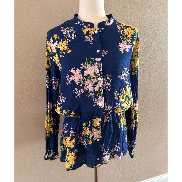 NWOT Floral print long sleeve top - Picture 4 of 6